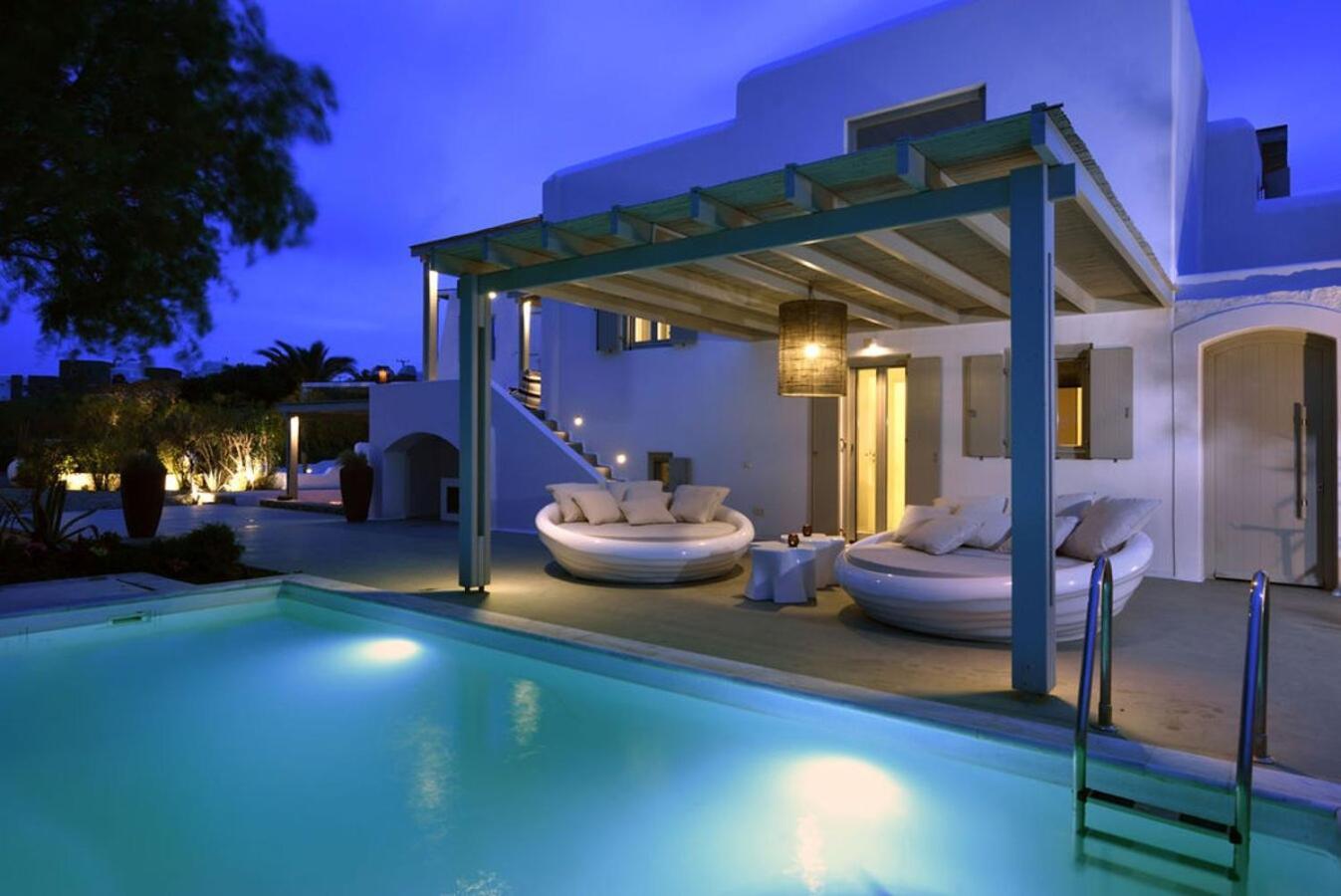 Villa Dafni 4Bed With Pool In Kalafatis Spilia Mykonos Town Exterior photo