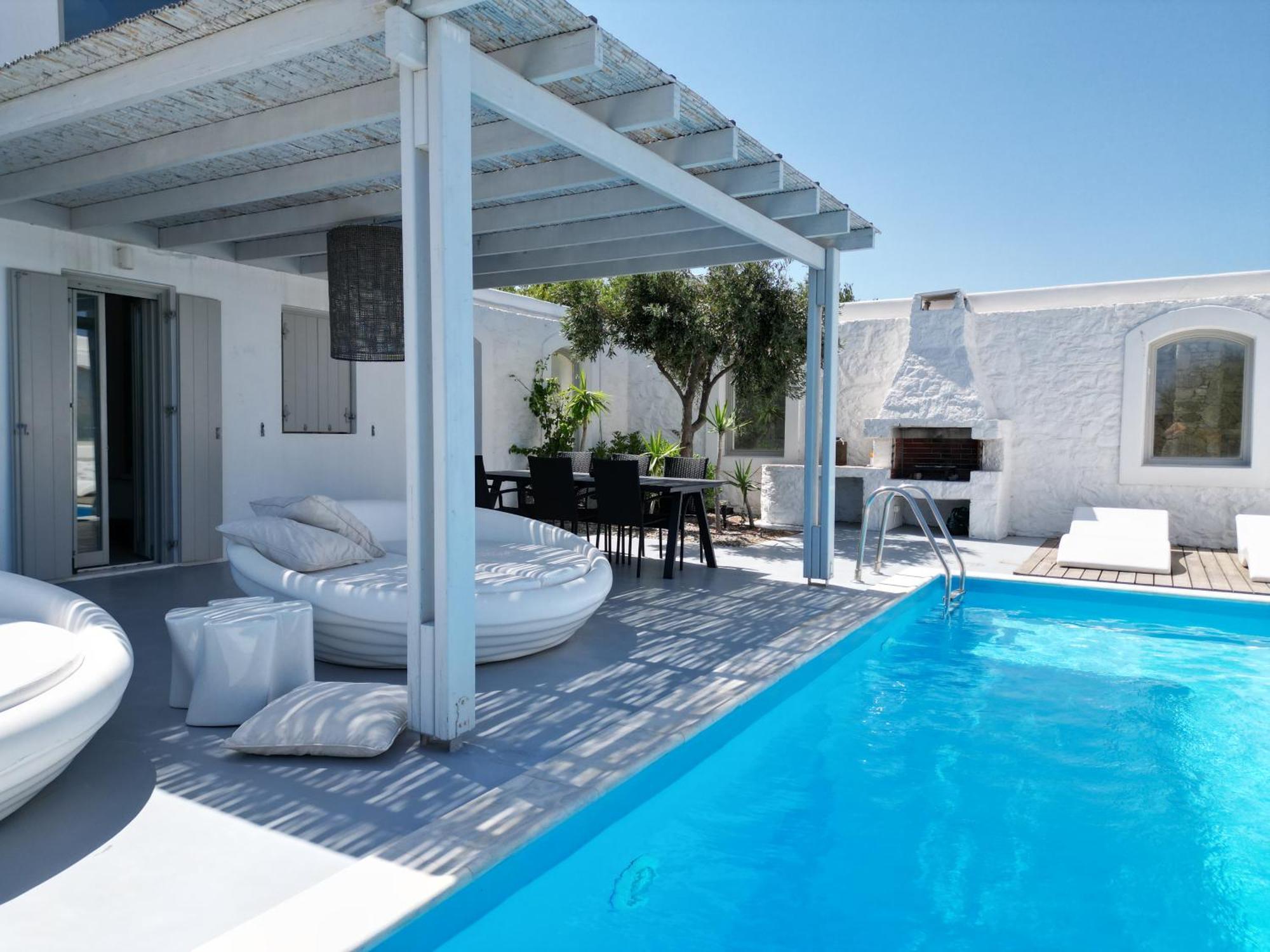 Villa Dafni 4Bed With Pool In Kalafatis Spilia Mykonos Town Exterior photo